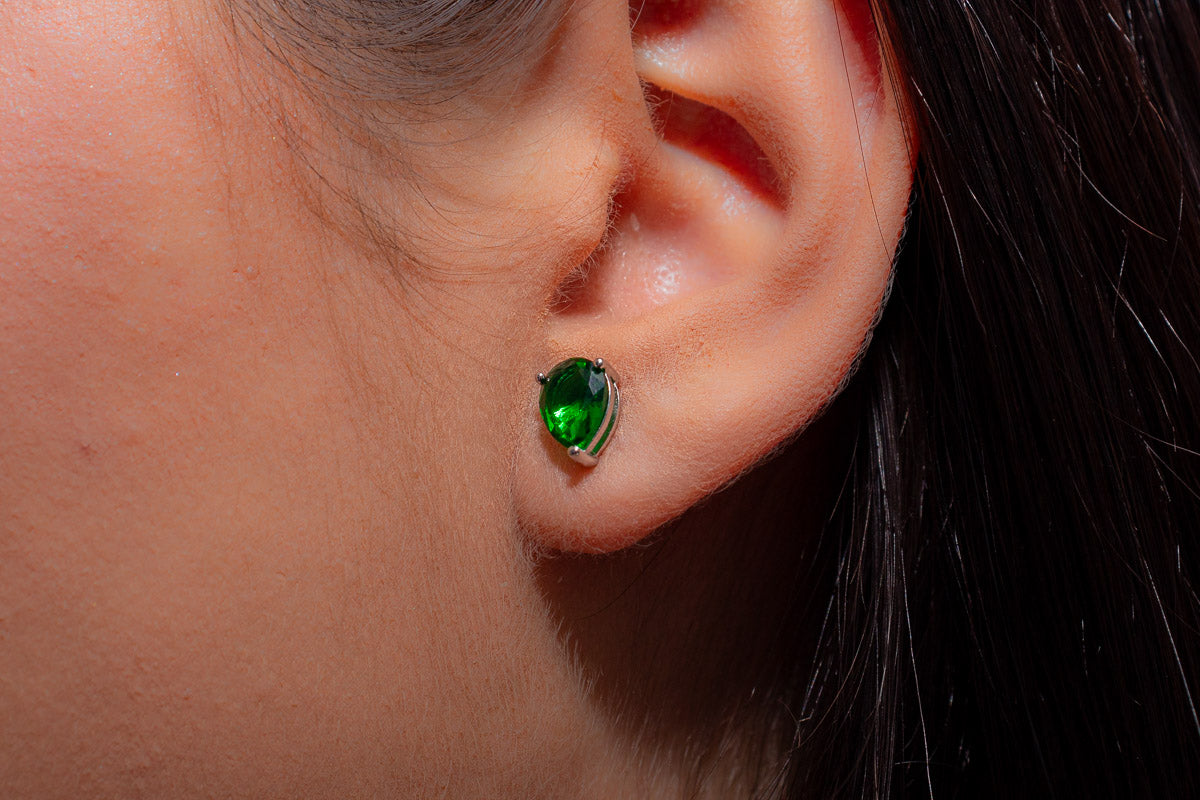 Brinco Gota de Jade Maior