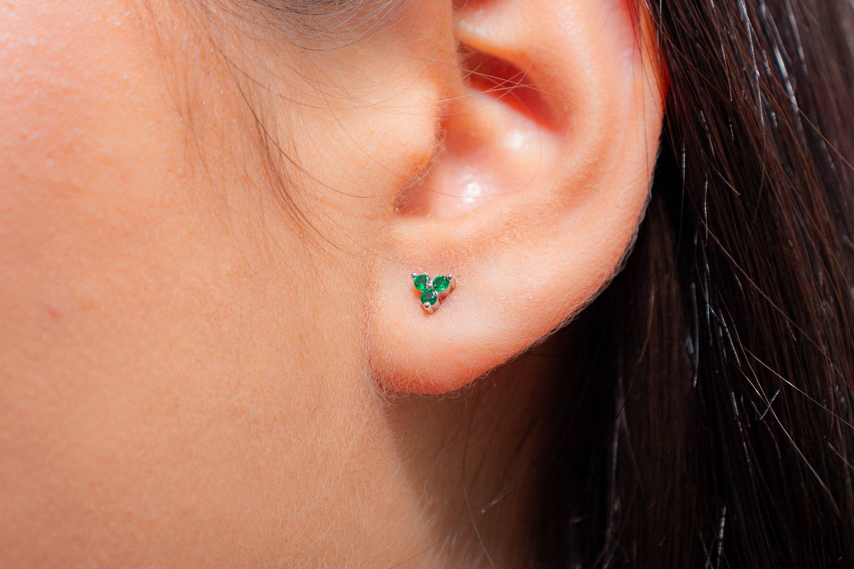 Brinco Flor de Jade