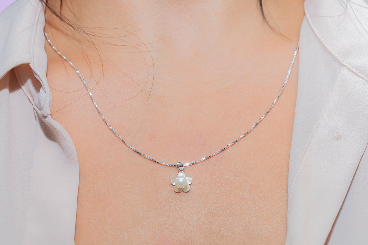 Pingente Flor de Pérola