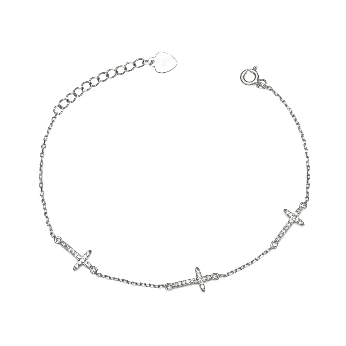 Pulseira Três Crucifixos