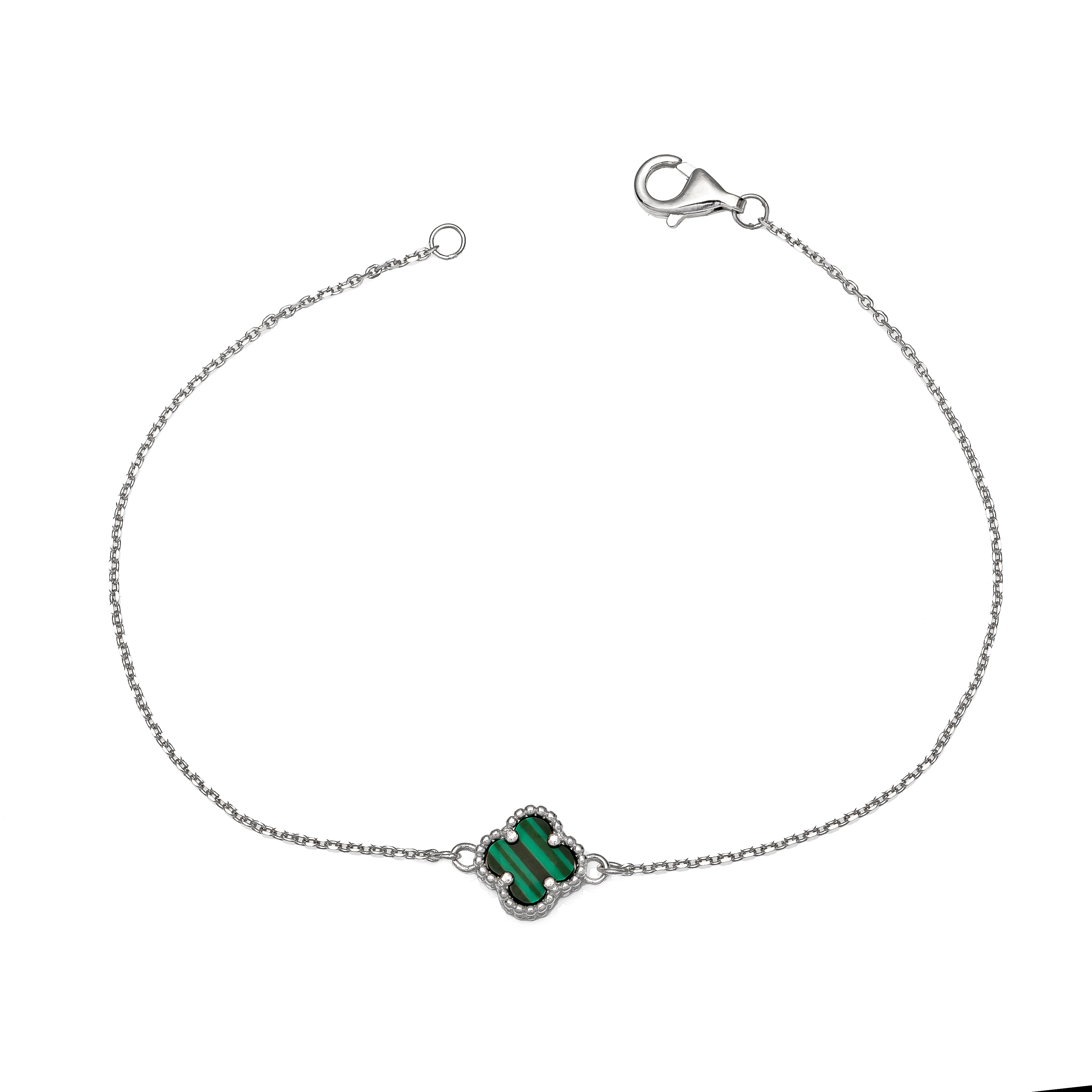 Pulseira Trevo Pedra Natural