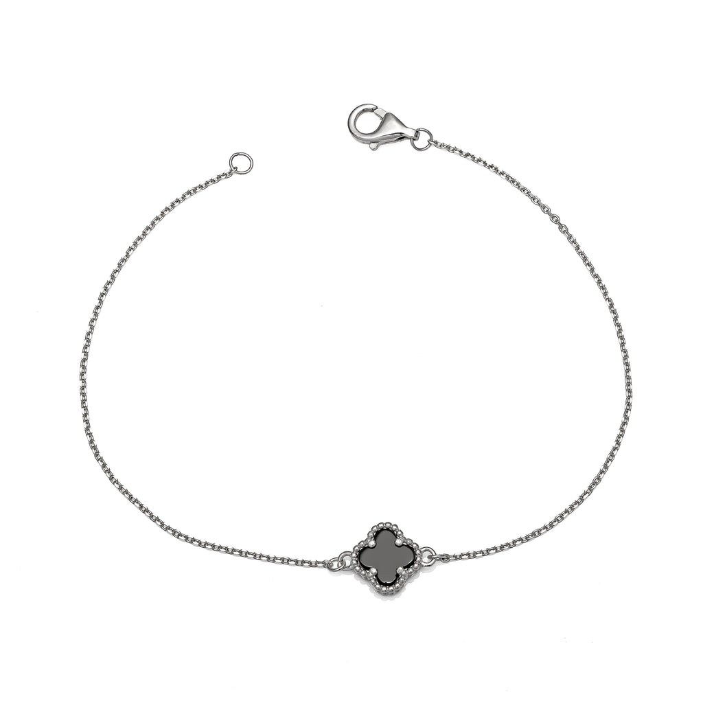 Pulseira Trevo Pedra Natural